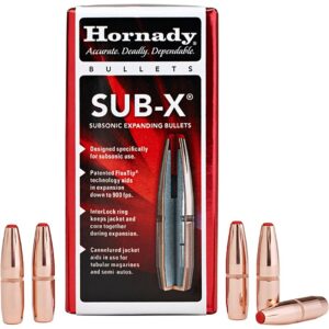 SUB-X® 338 CALIBER )0.338) POLYMER TIP CANNELURE RIFLE BULLETS
