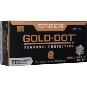 GOLD DOT PERSONAL PROTECTION 9MM LUGER +P HANDGUN AMMO
