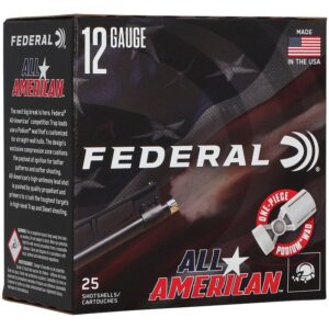 ALL AMERICAN 12 GAUGE 2-3/4'' #7.5 SHOT SHOTGUN AMMO
