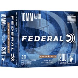 POWER-SHOK 10MM AUTO JACKETED HOLLOW POINT HANDGUN AMMO