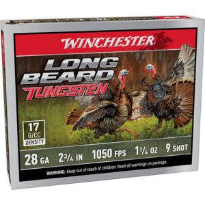 LONG BEARD TUNGSTEN 28 GA 2-3/4'' #9 SHOT SHOTGUN AMMO