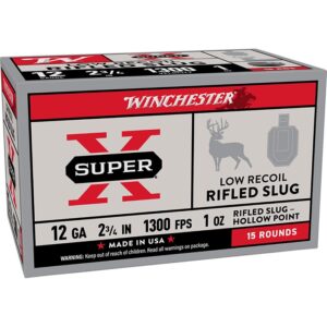 SUPER-X® 12 GA 2-3/4'' RIFLED SLUG HOLLOW PONIT SHOTGUN AMMO