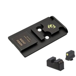 OPTIC PLATE ACRO W/TRITIUM FRONT SIGHT FOR GLOCK FULL SIZE MOS