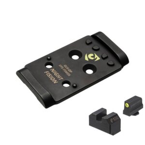 OPTIC PLATE EPS W/TRITIUM FRONT SIGHT FOR GLOCK FULL SIZE MOS