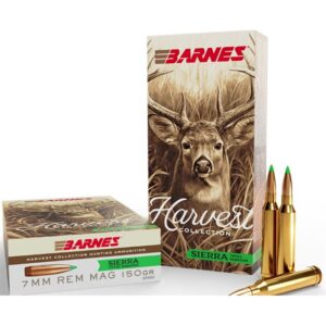 HARVEST 7MM REM MAG SIERRA GAME KING POLYMER TIP RIFLE AMMO