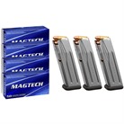 MAGTECH 9MM LUGER AMMO 200RD & AMAG SG9 P320 15-RD MAGS 3-PK - SPORT SHOOTING 9MM LUGER 115GR 200RD W/3X SG9 15RD MAGS