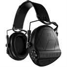 SUPREME T2 MIL-RATED ELECTRONIC EARMUFF - SUPREME T2 ELECTRONIC EAR MUFF W/LEATHER HEADBAND BLACK