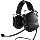 SUPREME T2 CC MIL-RATED ELECTRONIC EAR MUFFS - SUPREME T2 CC ELECTRONIC EAR MUFFS W/LEATHER HEADBAND BLACK