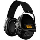 SUPREME PRO-X ELECTRONIC EAR MUFFS - SUPREME PRO-X ELECTRONIC EAR MUFFS W/TEXTILE HEADBAND BLACK